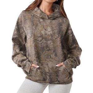 Nuevo diseño de mujer cómodo pulóver con capucha 100% algodón manga larga cuello impreso hombro pendiente Bangladesh frente para invierno - Product Image 6