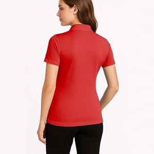 เสื้อเชิ้ตผู้หญิงผ้าแคนวาสคอตตอน 100% แบบเรียบง่าย สไตล์ลำลองทันสมัย แขนสั้น ระบายอากาศได้ดี แห้งเร็ว เป็นมิตรกับสิ่งแวดล้อม ลายนูน - Product Image 3