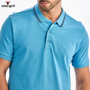 Nuevas llegadas, polos transpirables de diseño personalizado de manga corta lisos, polos ajustados de secado rápido - Product Image 4