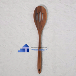 ช้อนไม้ธรรมชาติสำหรับทำอาหารช้อนไม้จากผู้ผลิตเวียดนามแบบมืออาชีพ - Product Image 1