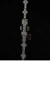 Chaîne à maillons cubains entièrement glacée bijoux en argent de luxe avec testeur de diamants clouté VVS couleur D vérifier la chaîne en diamant Moissanite - Product Image 3