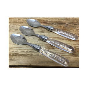 Acrylique et acier inoxydable cuillère ustensiles de cuisine couverts à la main ensemble de couverts pour mariage cadeau d'affaires meilleur prix - Product Image 3