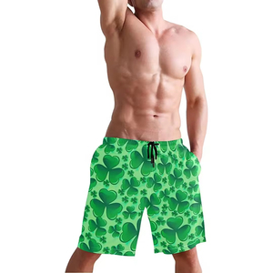 Pantalones cortos de correr para hombre, ropa de verano, logotipo personalizado, impresión por sublimación, pantalones cortos de playa para hombre con cintura elástica cómoda para la venta - Product Image 2