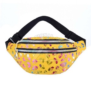 Meilleures ventes en ligne Sac de taille imprimé personnalisé Fermeture à glissière étanche Street Wear en gros - Product Image 1