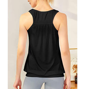 Mujeres Algodón Spandex Básico Tank Top Sin Mangas Camisas Transpirable - Product Image 3