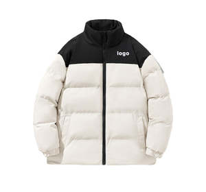 Veste matelassée personnalisée Manteau à bulles Parka d'hiver en coton rembourré épais pour hommes Décontracté Respirant Fermeture Éclair Imperméable Chaud Imprimé - Product Image 5