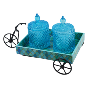 Pot de cire doré chariot en métal bougie votive chauffe-plat moderne et bougeoir en cire décoration intérieure et conception de mariage - Product Image 3