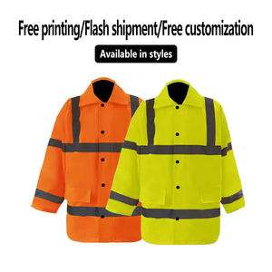 2024 veste de sécurité haute visibilité personnalisée pour hommes nouveaux vêtements de sécurité réfléchissants pour le travail en plein air vêtements réfléchissants pour le trafic - Product Image 4