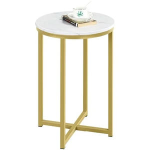 Mesa de centro de Metal de diseño moderno para el hogar, sala de estar, muebles decorativos, mesas auxiliares con acabado dorado de lujo - Product Image 3