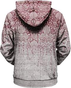 Sweat-shirts et sweats à capuche imprimés pour hommes automne impression numérique solide 100% coton biologique vente en gros - Product Image 5