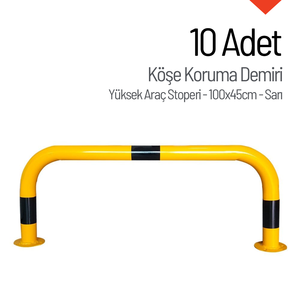 Juego de 10 Barras de Protección de Esquinas Metálicas de 100 x 45 cm, Protector de Vehículos - Product Image 4