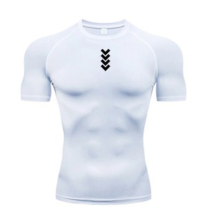 MoiveWolverine Print Compression Shirts <b>Men</b> <b>Swim</b> Rash Guards Short Sleeve Workout Surfing Workout Fitness <b>Top</b> - Product Image 1