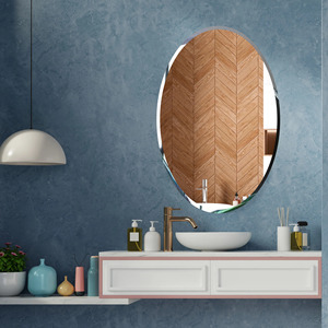 Contemporary Oval <b>Mirror</b> Simple and Chic Wall Accent Luxury Oval Wall <b>Mirror</b> Modern Design for Sophisticated Spaces - Product Image 2