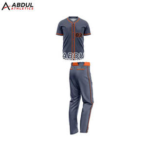 ชุดเบสบอลสีตามสั่งชุดเครื่องแบบกีฬาเบสบอลคุณภาพสูงจำนวนมาก - Product Image 2