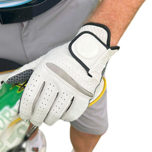 Meilleure vente de gants de golf en cuir Cabretta souple pour gaucher de haute qualité poignée avant en cuir numérique améliorant les sports antidérapants - Product Image 5