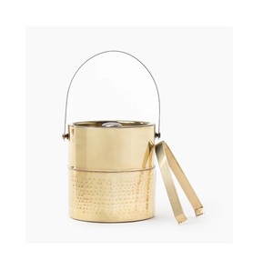 Cubo de hielo aislado de doble pared de acero inoxidable de diseño elegante, Color plateado para centro de mesa, Cubo de vino y cerveza - Product Image 6