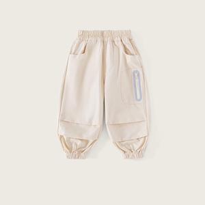 Vente en gros Pantalon <span class=keywords><strong>cargo</strong></span> <span class=keywords><strong>noir</strong></span> solide doux respirant 100% polyester pour enfants et garçons pour l'automne - Product Image 2