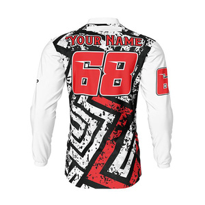 Maillot de motocross tout-terrain Logo personnalisé VTT maillots vtt protège-nez amovible Mx Tops - Product Image 6
