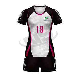Uniforme de voleibol de poliéster de alta calidad para mujer 2025 | Conjunto de camiseta de voleibol de diseño personalizado | Ropa de entrenamiento y Deportes - Product Image 1