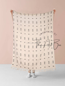 Factory Price Indian Handmade 100% Organic Cotton Hand Block Printed Mud Cloth Beige Throw Bedding <b>Bedspread</b> Gift Woven Blanket - Product Image 2