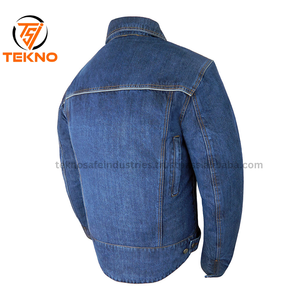 Veste Jeans en Coton Personnalisé Vestes en Denim Manteau Homme Col Rabattu Bomber Décontracté Hommes Moto Vêtements Outwear - Product Image 6