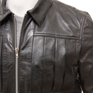 Chaqueta Urbana Ligera de Aspecto Cuero Premium, Impermeable y Ecológica para Invierno con Logotipo Frontal - Product Image 5