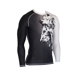 Top vente conception personnalisée Rash Guard en gros personnalisé imprimé à manches longues Compression Mma Rash Guard - Product Image 4