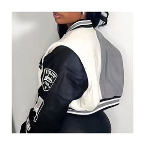 Vestes universitaires Letterman grecques personnalisées de haute qualité vestes Letterman Varsity personnalisées vente en gros de Letterman à capuche - Product Image 3