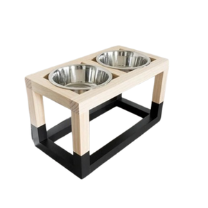 ชามให้อาหารสัตว์เลี้ยงทำจากไม้ธรรมชาติชามให้อาหารสัตว์เลี้ยงใช้งานง่ายทำจากโรงงานเวียดนาม - Product Image 3