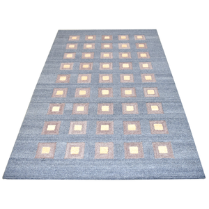 Alfombra de lana con mechones a mano Premium moderna, alfombrillas para puerta, diseño de rompecabezas para sala de estar y casa - Product Image 6