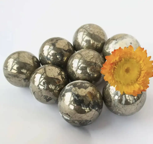 Natural Gemstone Pyrite <b>Crystal</b> Reiki Healing <b>Sphere</b> Hand Massage Ball Feng Shui Home Decoration - Product Image 3