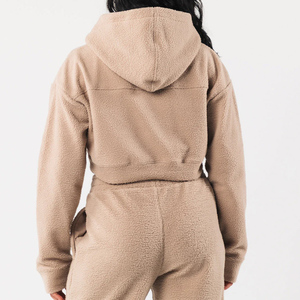 เสื้อครอปฮู้ดดี้ผู้หญิง OEM ผลิตตามสั่ง เสื้อสเวตเชิ้ตครอป คุณภาพพรีเมียม ขายดี เสื้อฮู้ดดี้สั้น ราคาส่งจากโรงงาน ออกแบบได้ - Product Image 5