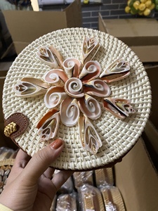 กระเป๋าสะพายคาดลำตัวหวายทรงกลมทำด้วยมือพร้อมหูจับหนังสำหรับปาร์ตี้ของขวัญประจำวันดีไซน์ใหม่ - Product Image 4