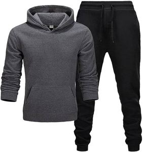 Conjunto de 2 piezas de chándal deportivo informal personalizado para hombre con chaqueta y pantalones de manga larga para correr para invierno - Product Image 4