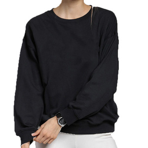 Sudaderas de mujer de alta calidad Sudaderas de color personalizado para hombres y mujeres Sudaderas con capucha de color negro sólido para unisex - Product Image 1