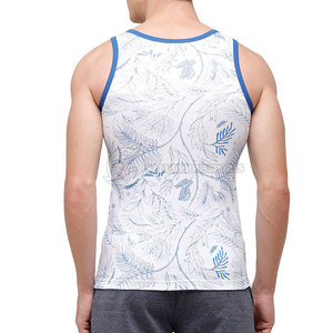 Best Selling High Quality <b>Men's</b> Casual <b>Tank</b> <b>Top</b> Summer Workouts Running Breathable Quick Dry Knitted Cotton/Bamboo Fiber OEM - Product Image 3