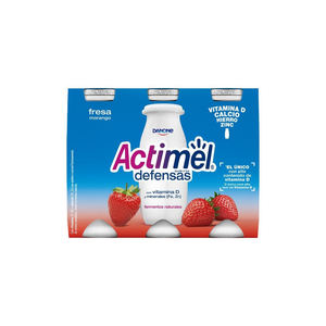Strawberry Flavoured Probiotic Yogurt <b>Shot</b> With Vitamins B6 & D Actimel <b>Immune</b> Boosting Formula Multi-Pack - Product Image 3