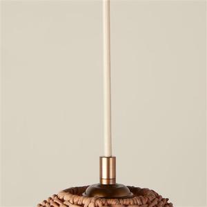 Nouveau produit en osier grand abat-jour rond en rotin suspension rotin lampes suspendues à la main plafonnier lampe HNH du Vietnam - Product Image 4