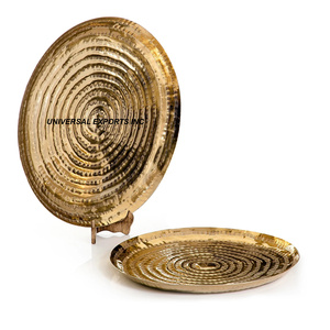 Juego de tres bandejas de metal para chocolate de calidad superior hechas a mano al por mayor de lujo nueva bandeja de metal para chocolate - Product Image 2