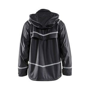 2025 vente chaude veste de garde de sécurité Softshell logo réfléchissant vestes de sécurité noires - Product Image 3