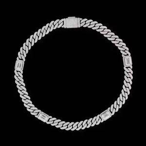 VVS Moissanite Hip Hop Cuban Link Chaîne 12mm en or jaune avec diamant rond en or pour homme en argent sterling 925 - Product Image 1