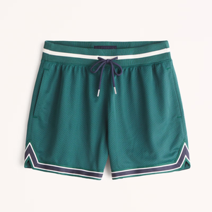 Nouveauté 2023 : Short de bain décontracté pour homme, 100 % coton, respirant, séchage rapide, écologique, avec logo personnalisé et couleur sur mesure - Product Image 1