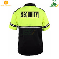 Maillot de cyclisme de sécurité personnalisé bicolore respirant haute visibilité à manches courtes avec fermeture éclair en polyester réfléchissant pour le travail