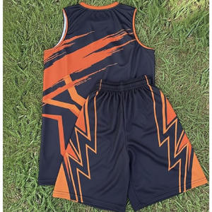 Uniformes de Baloncesto Sublimados Personalizados para Adultos, Talla Grande, Sin Mangas, Ajuste Holgado con Diseño Reversible, Pantalones Cortos Transpirables para Equipos - Product Image 2