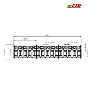 Barandilla moderna de hierro para balcón del proveedor de Vietnam con opciones personalizadas y 100 por ciento de fuentes de material local - Product Image 6