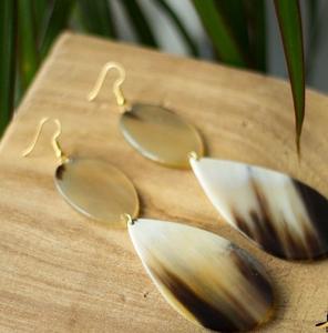 Pendientes de cuerno hechos a mano Asequible Cuerno de búfalo natural Joyería de moda de calidad premium para mujeres Pendientes Uso diario natural - Product Image 4