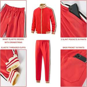 Sudadera deportiva Unisex de alta calidad, conjunto de jogging para hombre, Sudadera con capucha y pantalones de chándal con diseño impreso para deportes de invierno - Product Image 5