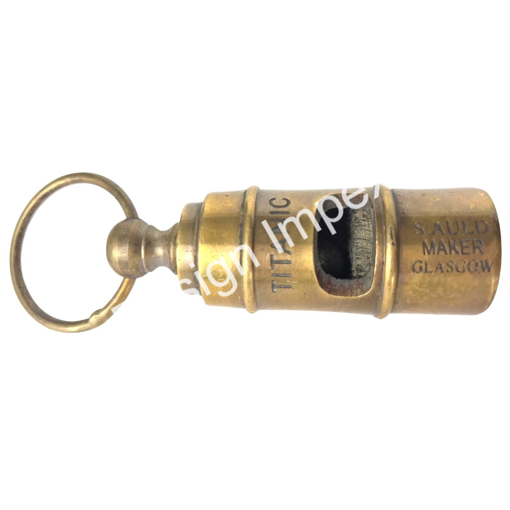 Vintage Style Brass Whistle - Pleasant Sound for Referees