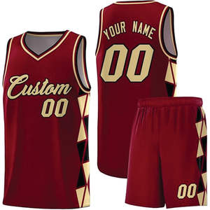 Uniforme de baloncesto de verano, ropa de equipo, chaleco y pantalones cortos de malla Vintage con diseño impreso, venta al por mayor, equipo de baloncesto certificado BSCI - Product Image 5