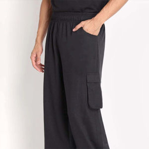 Hombres activos hombres fitness joggers pantalones de chándal de secado rápido transpirable hombres algodón estilo chándal Jogger's cremalleras bolsillos - Product Image 2